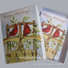 20 Cartes de vacances et enveloppes Cartes de fête de fête avec boîte d&#39;emballage